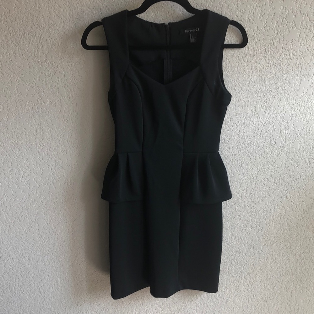 Black Peplum Dress